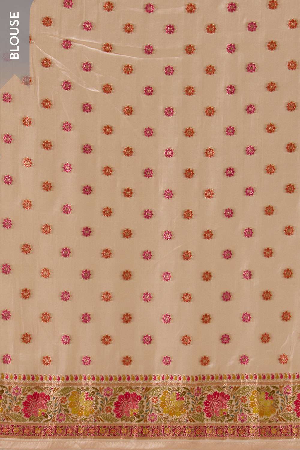 Beige Woven Pure Viscose Saree image number null