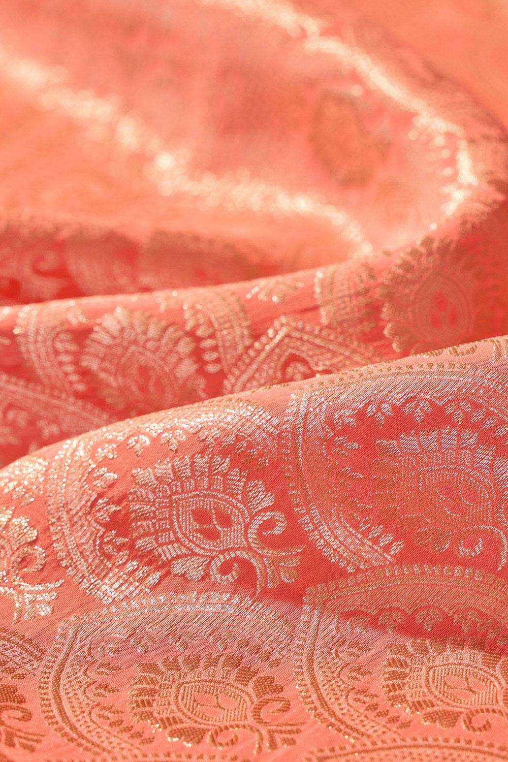 Light Pink Woven Pure Viscose Saree image number null
