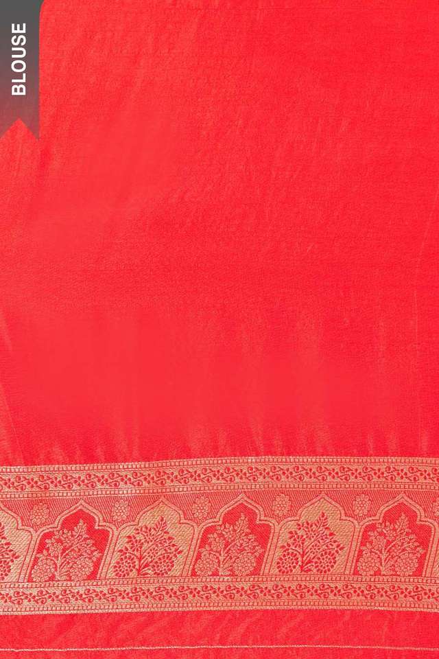 Red Woven Pure Viscose Saree thumbnail image number null