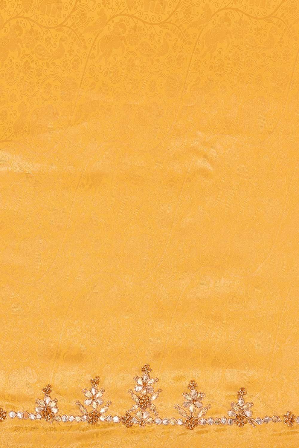 Yellow  Viscose Organza Gotta Patti Saree image number null