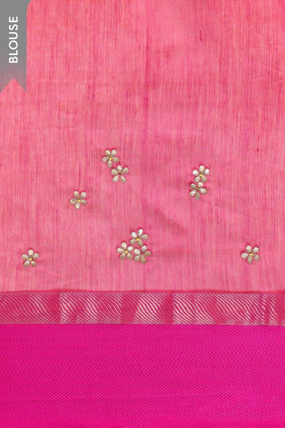 Yellow Rajasthan Pure Silk Cotton Gota Patti Saree image number null