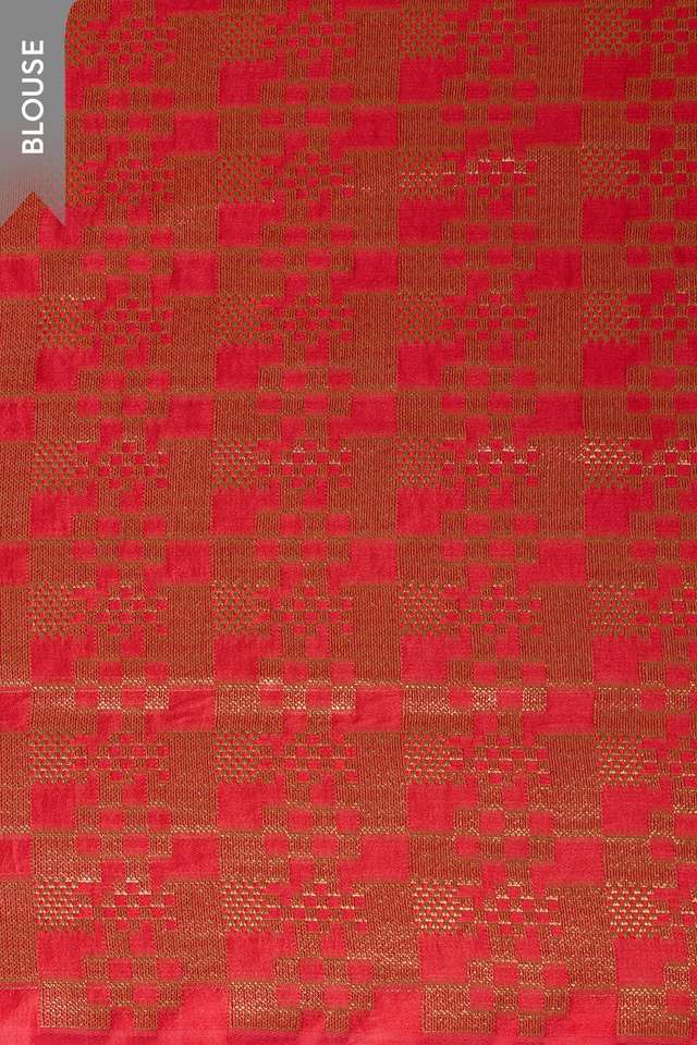 Pink Woven Viscose Tissue Saree thumbnail image number null