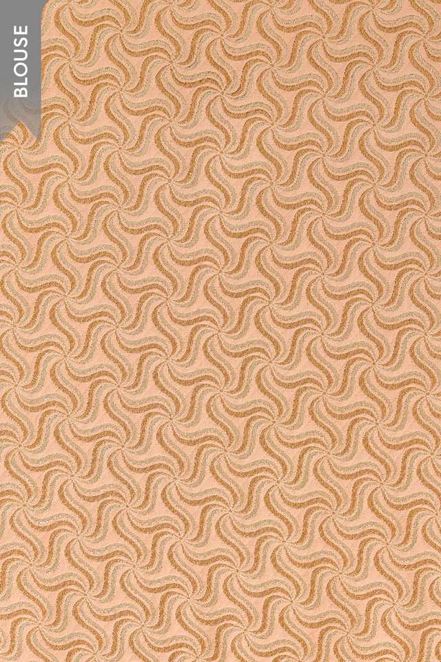 Light Orange Woven Viscose Tissue Saree thumbnail image number null