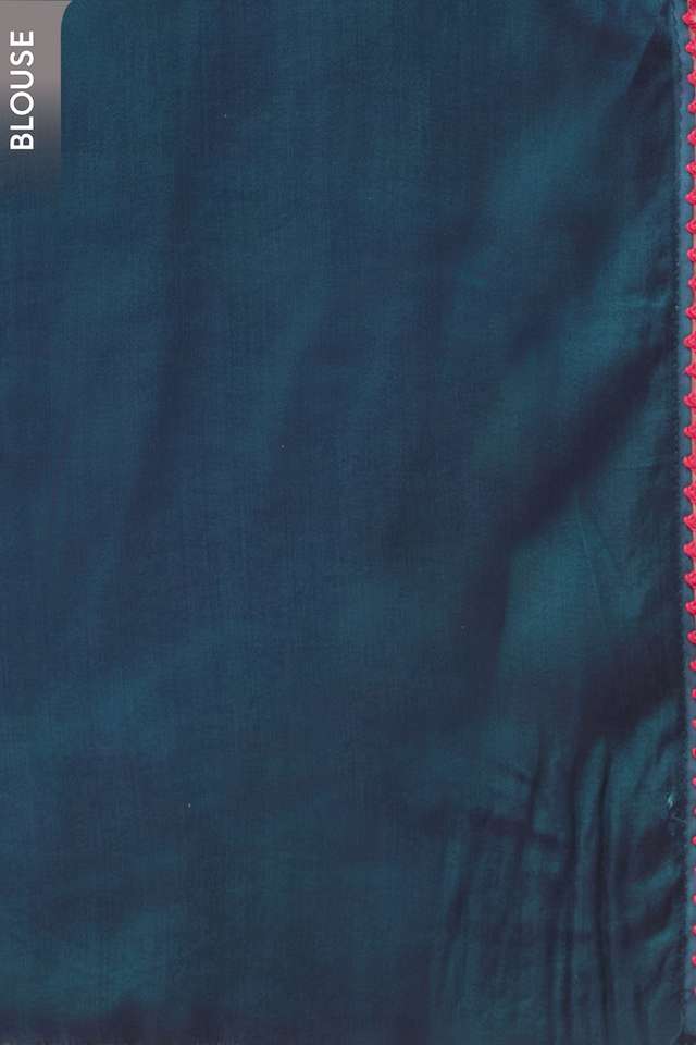 Dark Blue Gujarat Pure Satin Tie & Dye Bandhni Saree thumbnail image number null