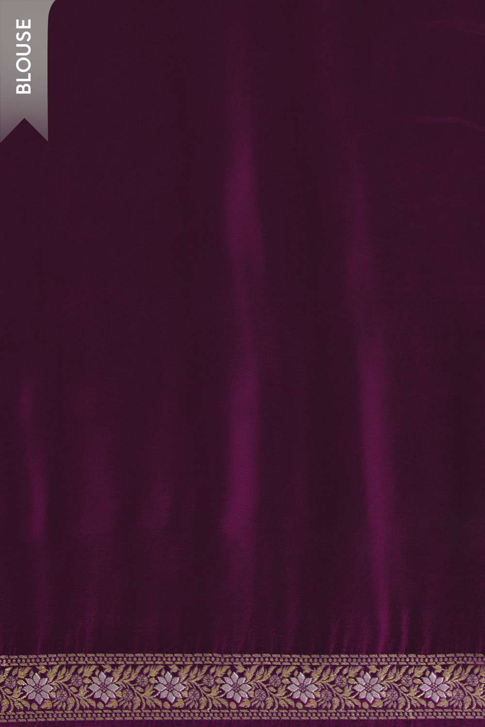 Purple Woven Viscose Satin Saree image number null