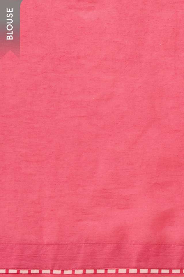 Light Pink Pure Silk Cotton Printed Saree thumbnail image number null