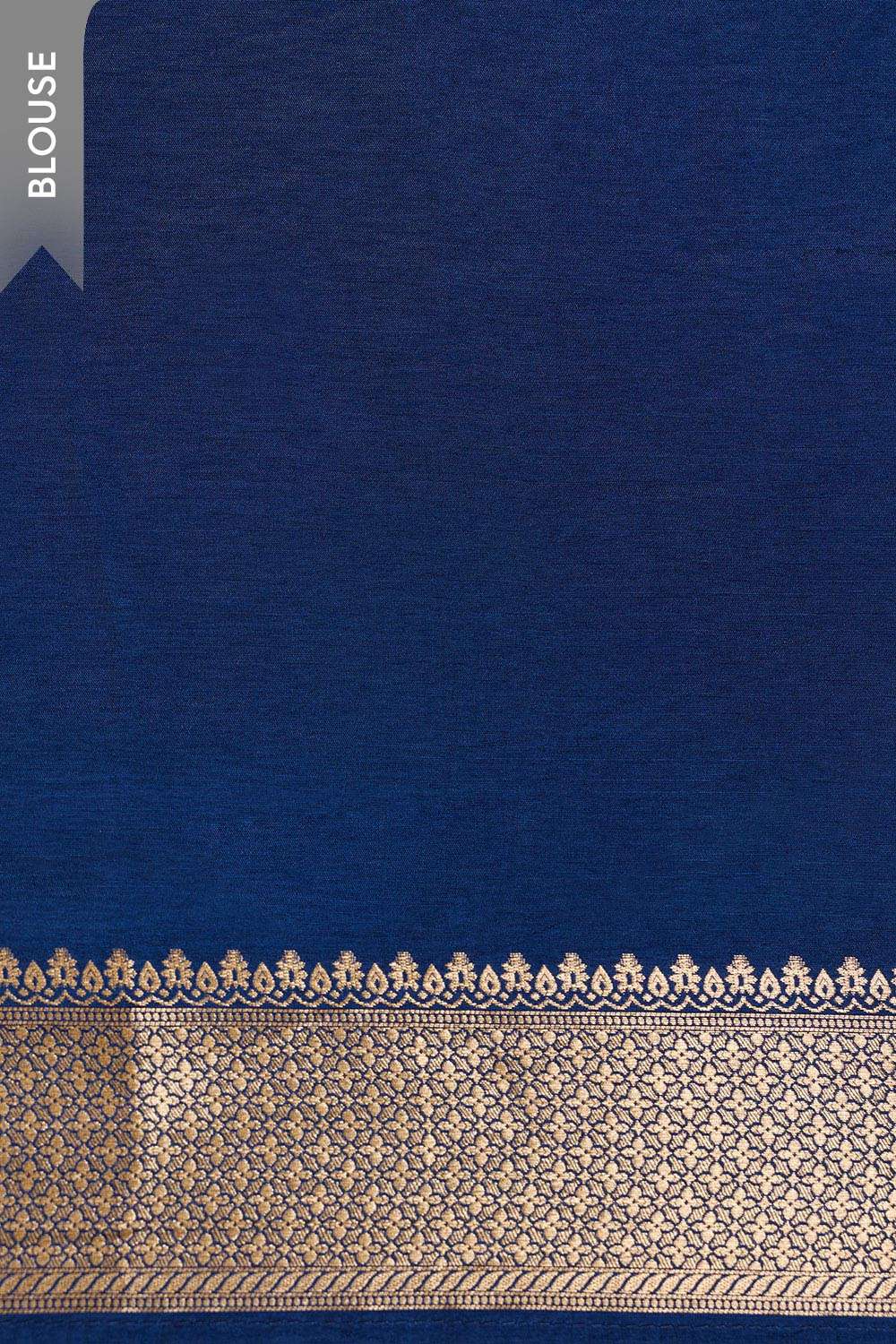 Blue Woven Pure Viscose Saree image number null
