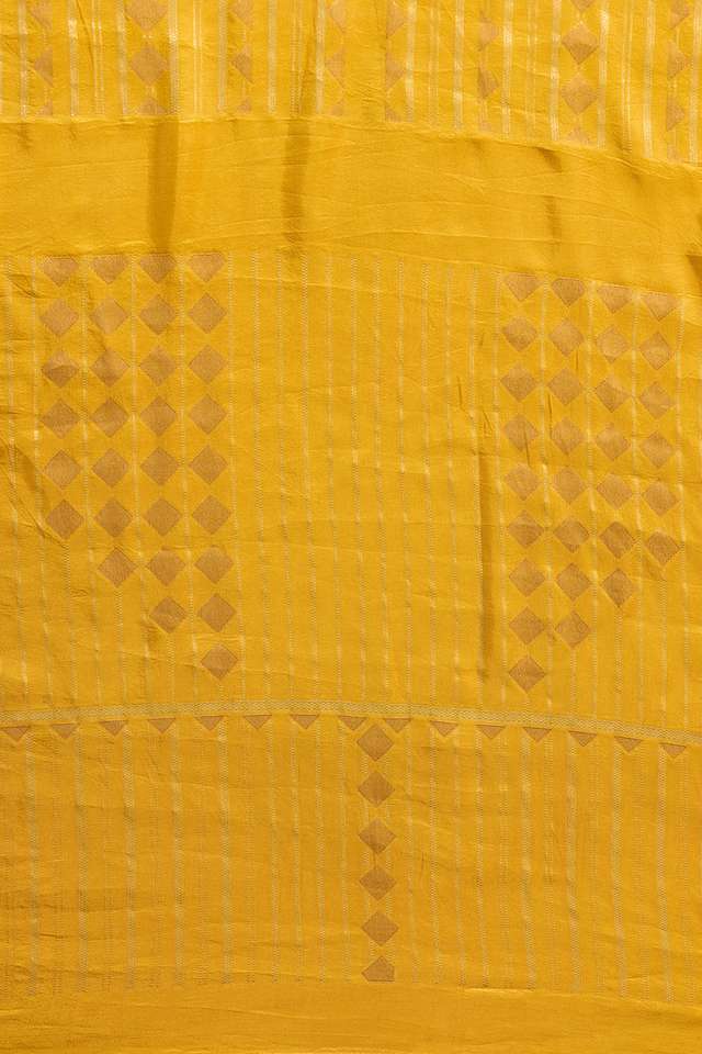 Yellow Woven Pure Viscose Saree thumbnail image number null