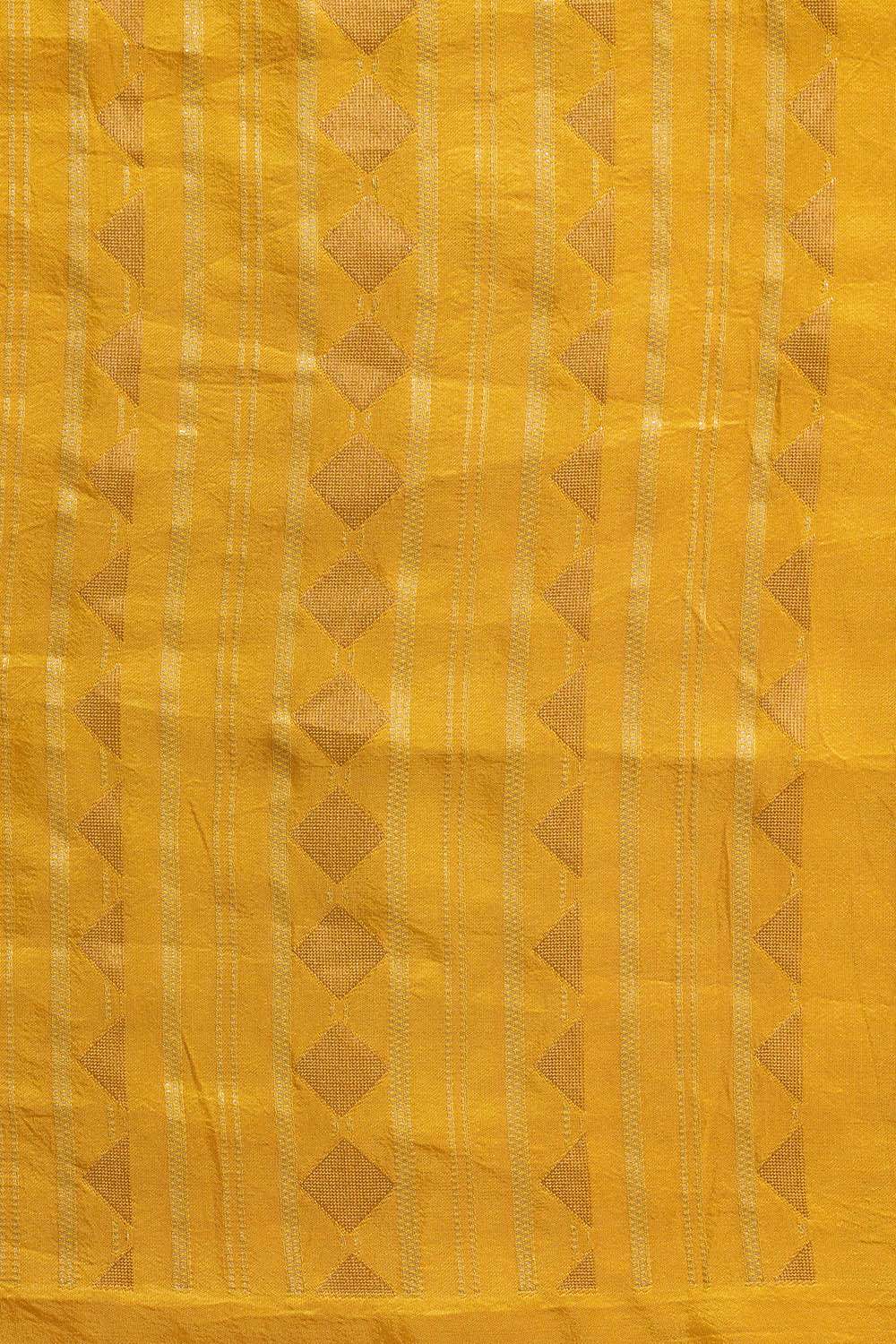 Yellow Woven Pure Viscose Saree image number null