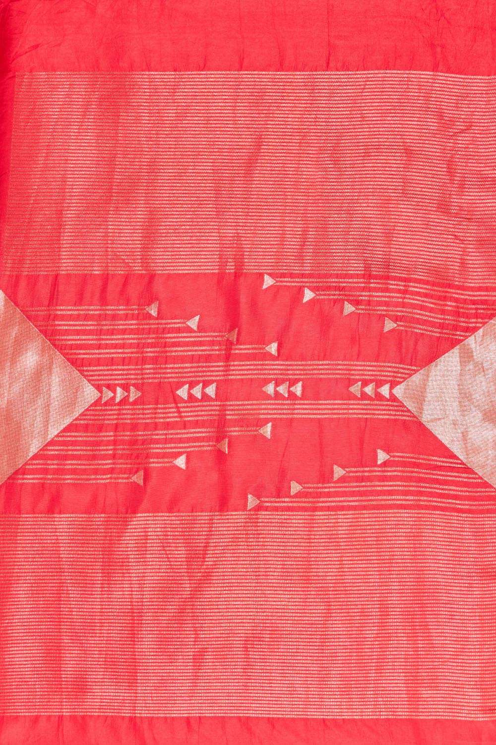 Red Woven Pure Viscose Saree image number null