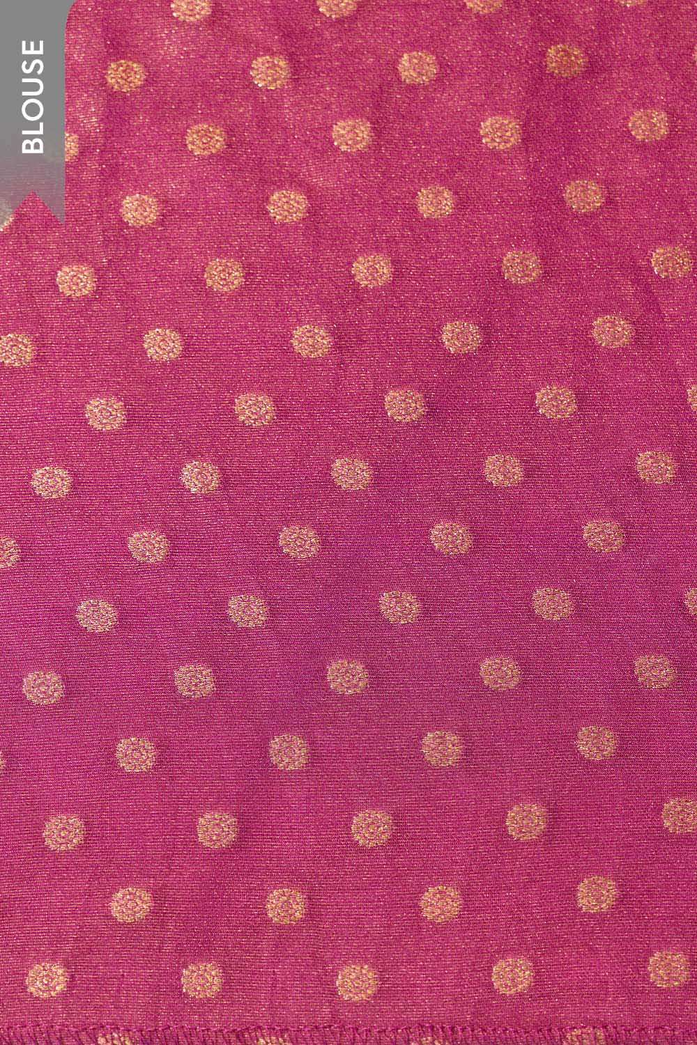 Purple Bengal Viscose Tissue Embroidered Saree image number null