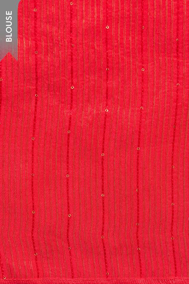 Red Pure Viscose Embroidered Saree thumbnail image number null