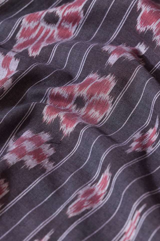 Pink Odissa Pure Cotton Ikat Saree thumbnail image number null