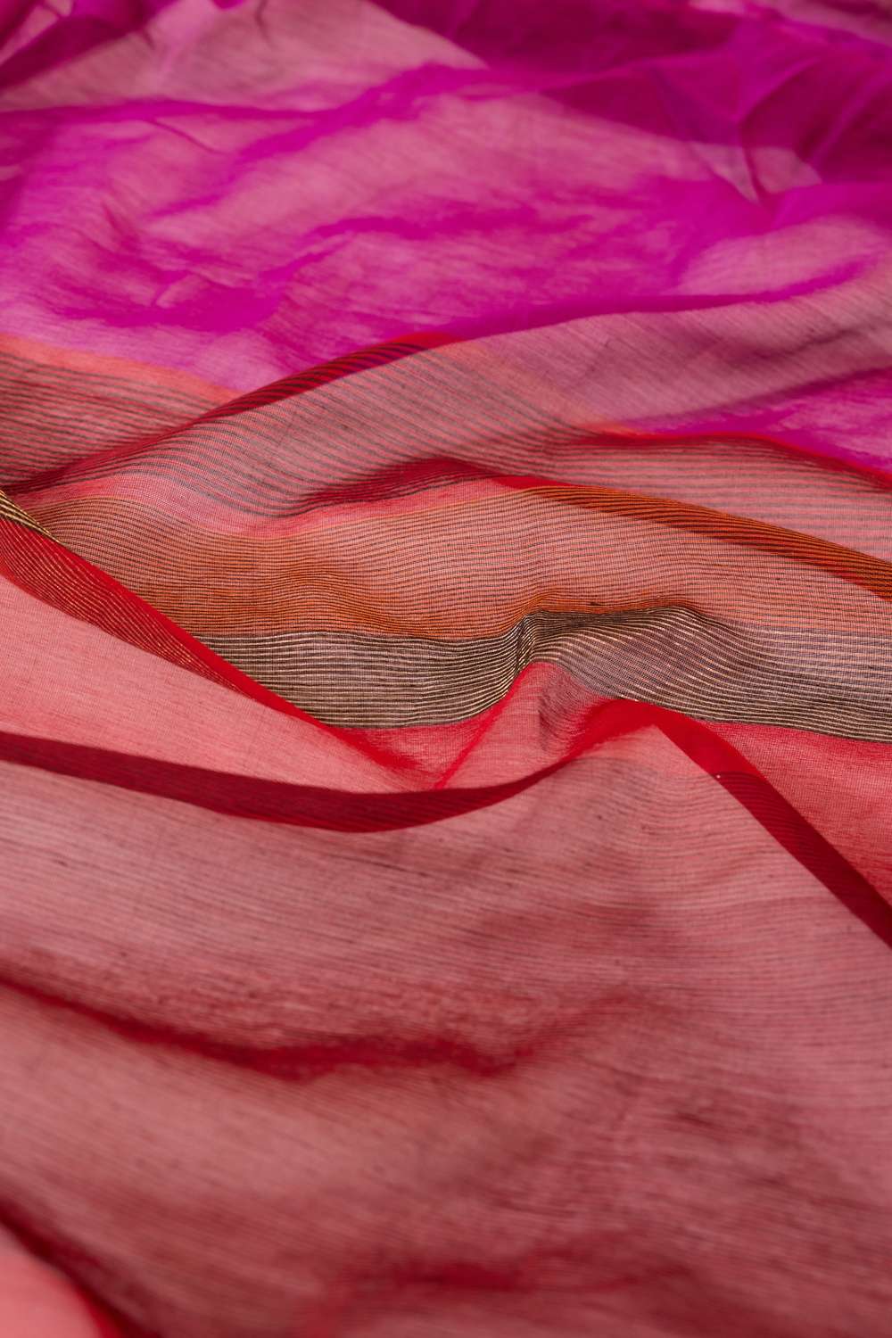 Violet Woven Pure Silk Cotton Maheshwari Saree image number null