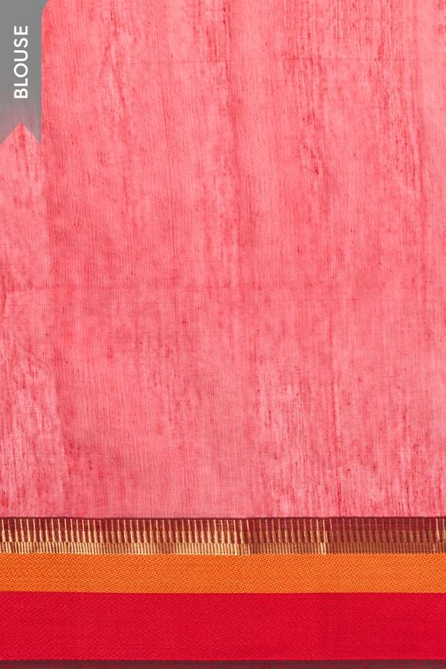 Violet Woven Pure Silk Cotton Maheshwari Saree thumbnail image number null