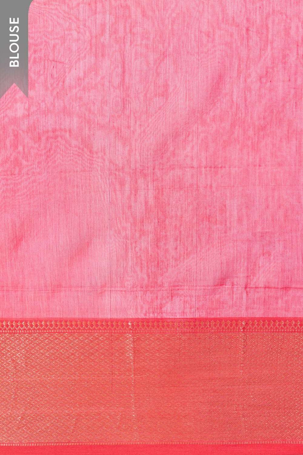 Dark Pink Woven Pure Silk Cotton Maheshwari Saree image number null