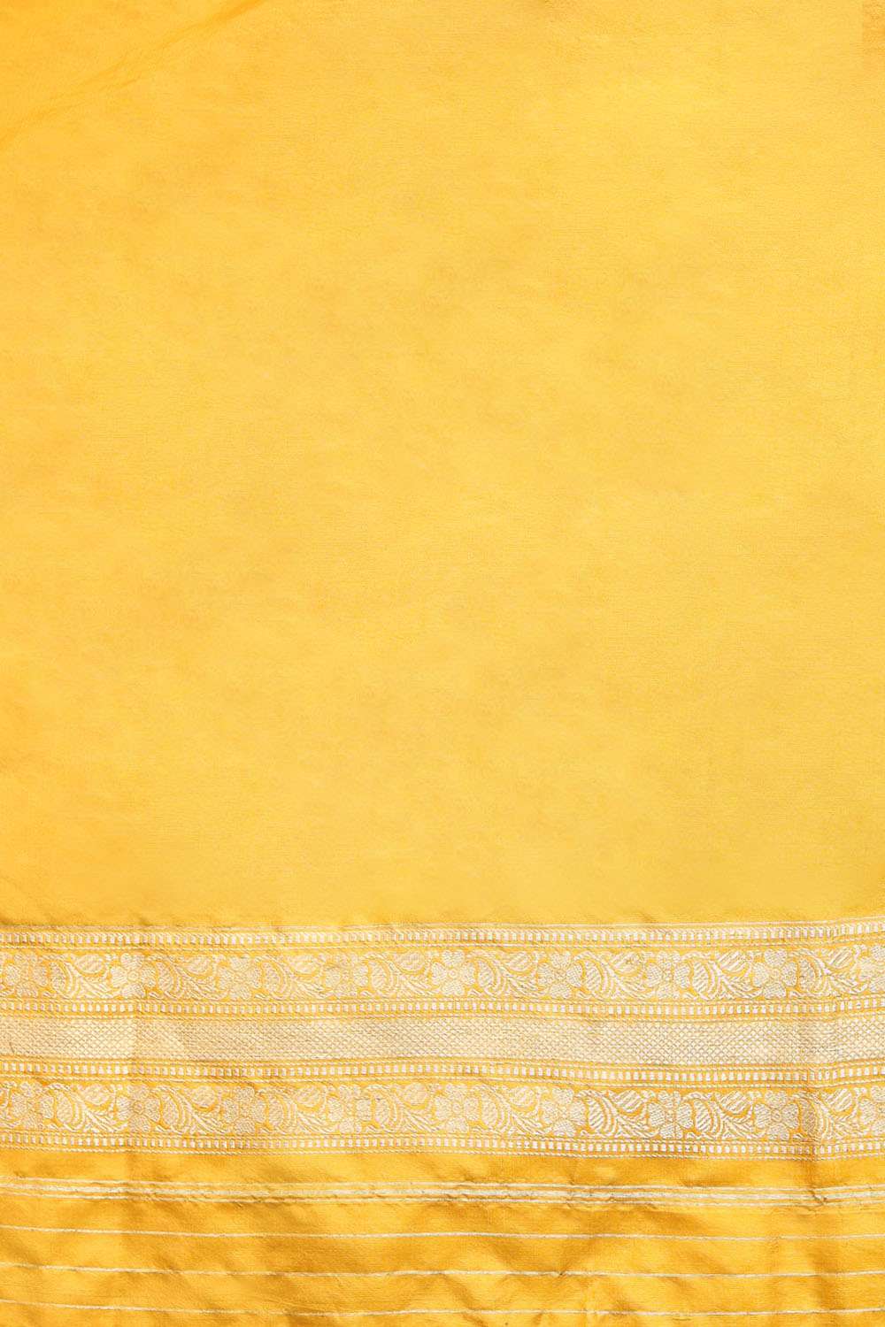 Yellow Pure Silk Banarasi Saree image number null