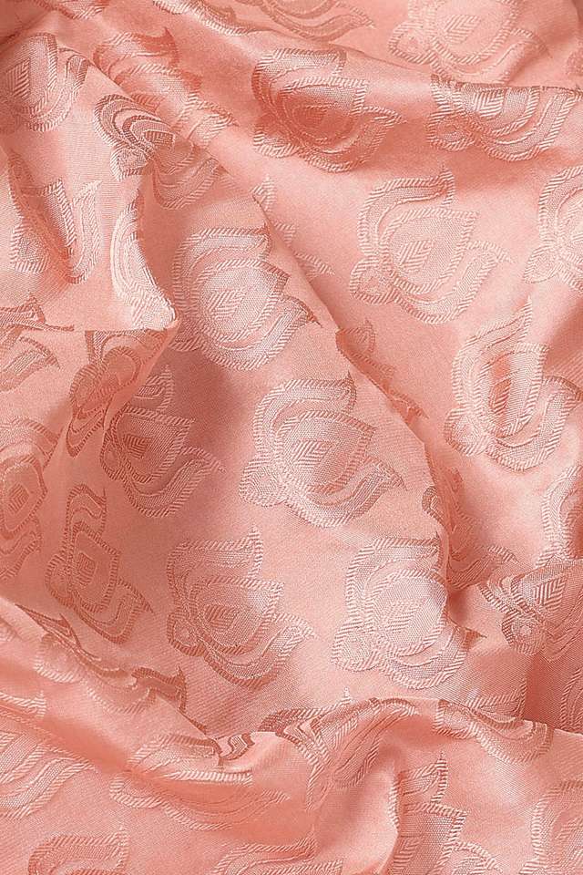 Light Pink Pure Silk Banarasi Tanchoi Saree thumbnail image number null