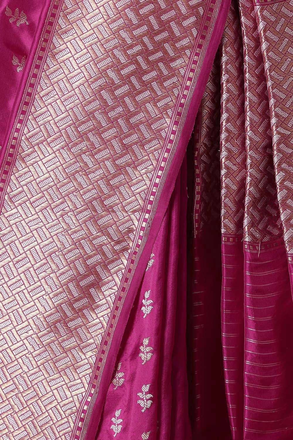 Pink Pure Silk Banarasi Saree image number null