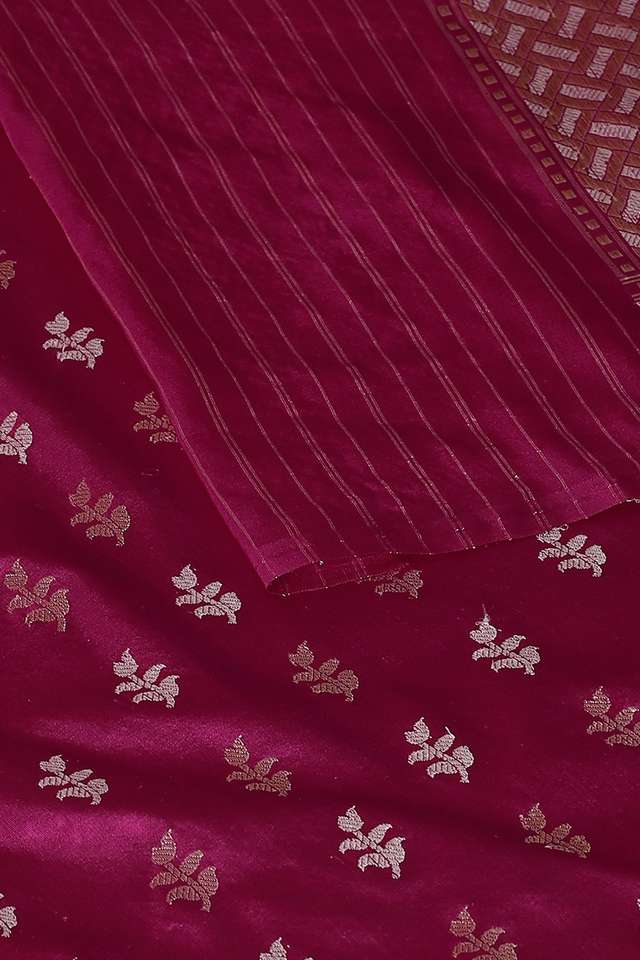 Pink Pure Silk Banarasi Saree thumbnail image number null