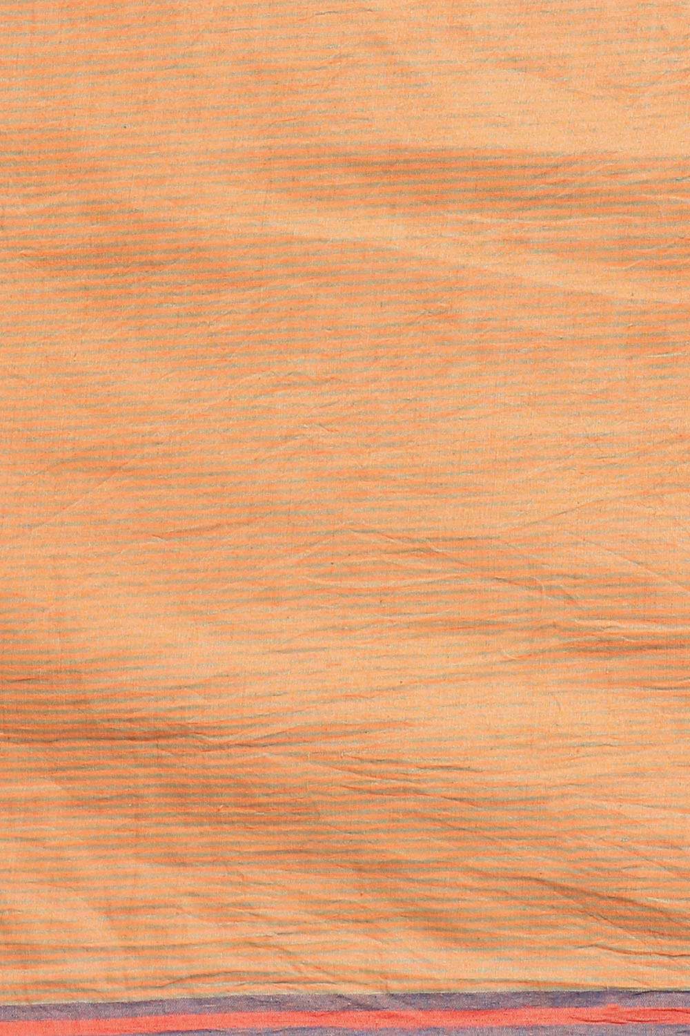 Light Orange Pure Cotton Jamdani Saree image number null