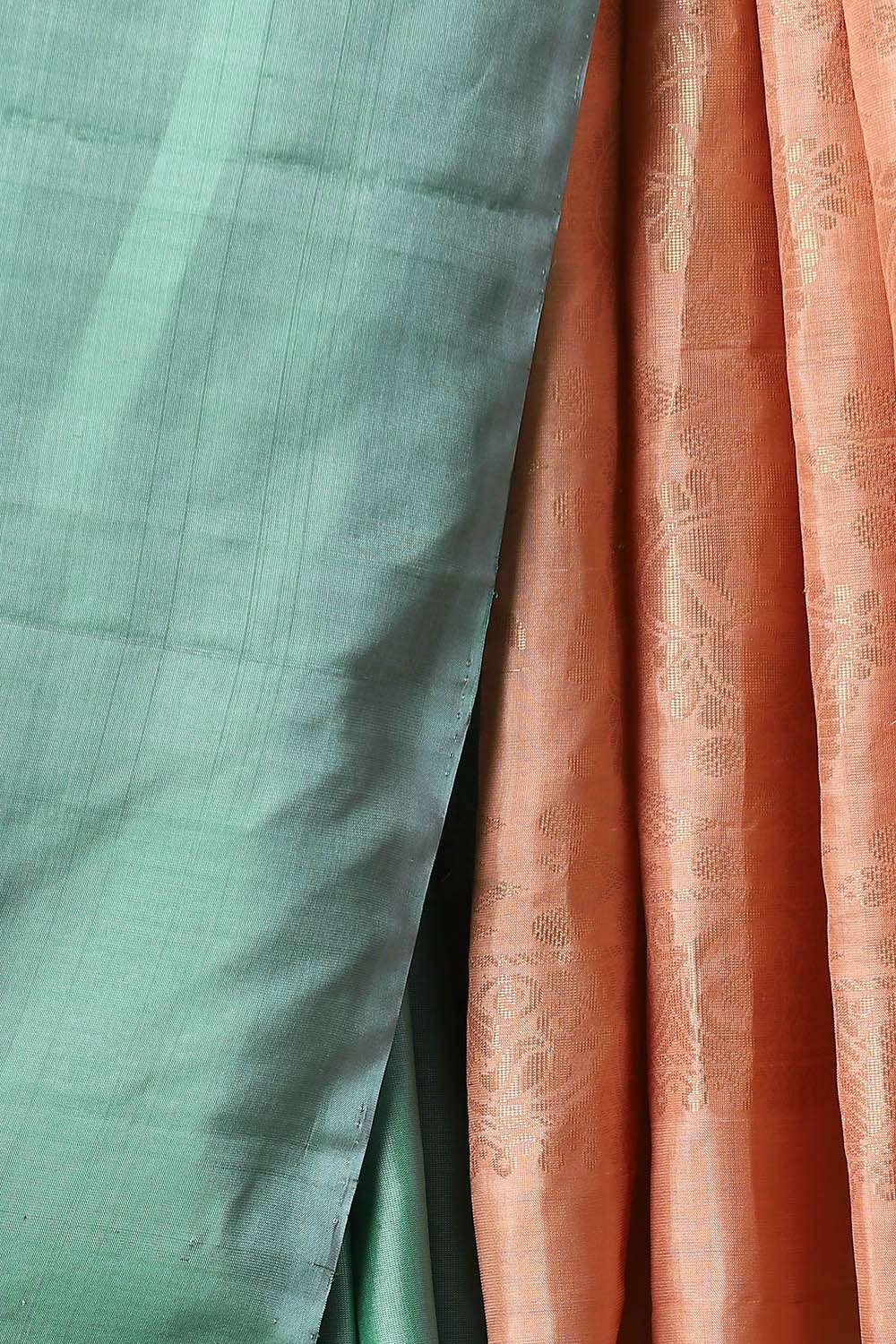 Light Green Pure Silk South Saree image number null