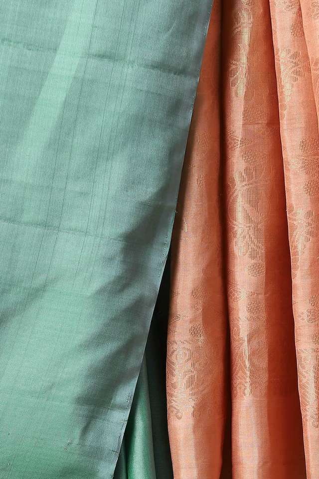 Light Green Pure Silk South Saree thumbnail image number null
