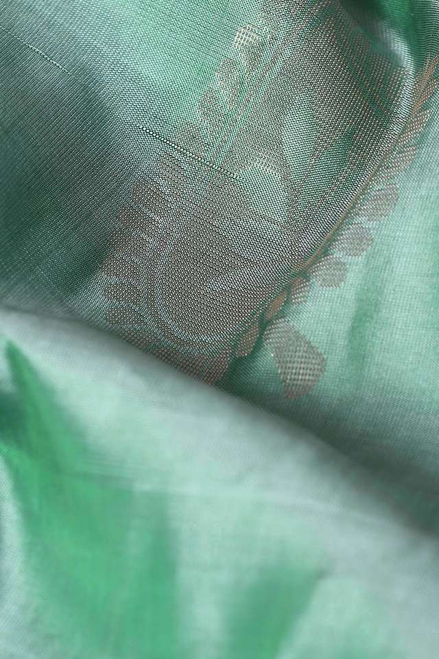Light Green Pure Silk South Saree thumbnail image number null