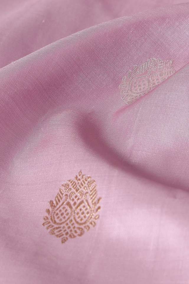 Light Pink Pure Silk Kanjivaram Saree thumbnail image number null