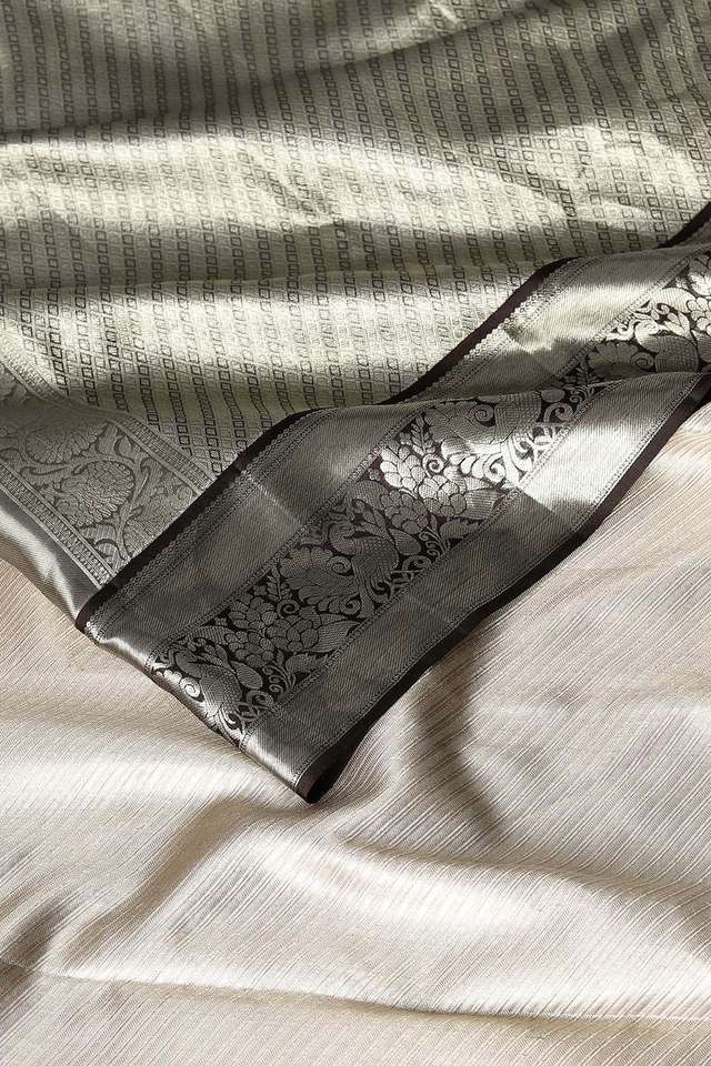 Brown Pure Silk Tissue Kanjivaram Saree thumbnail image number null