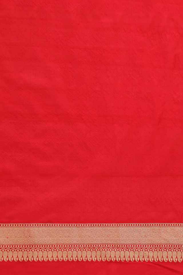 Red Pure Silk Banarasi Tanchoi Saree thumbnail image number null