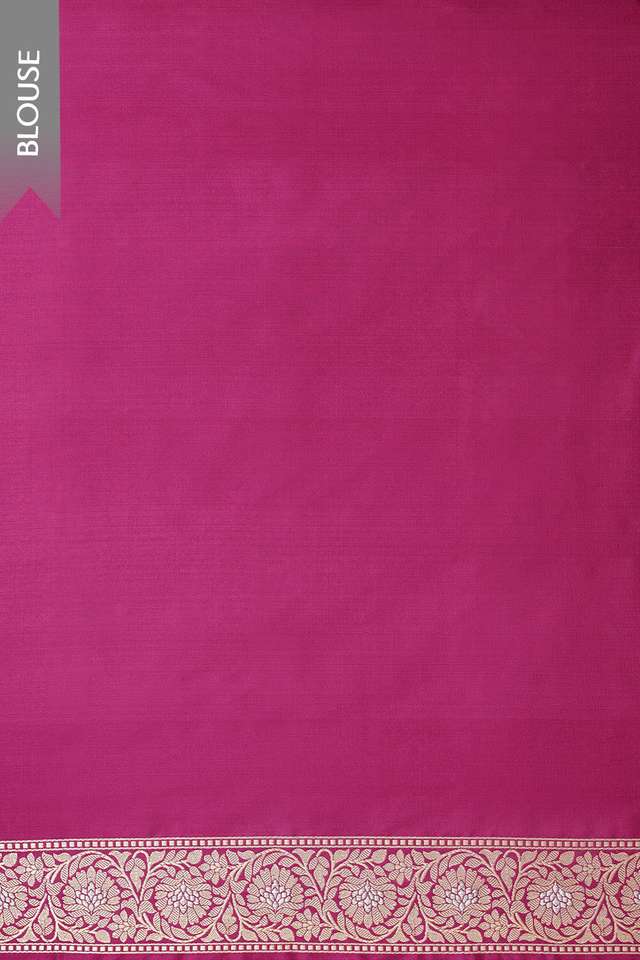 Pink Pure Silk Kadwa Banarasi Saree thumbnail image number null