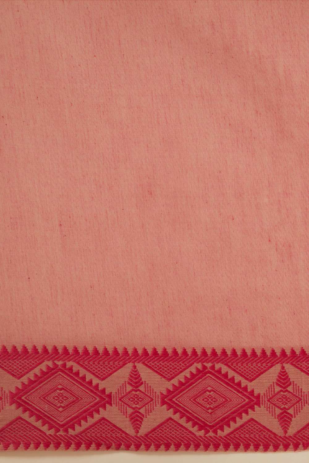 Beige Pure Cotton Woven Design Bengali Saree image number null