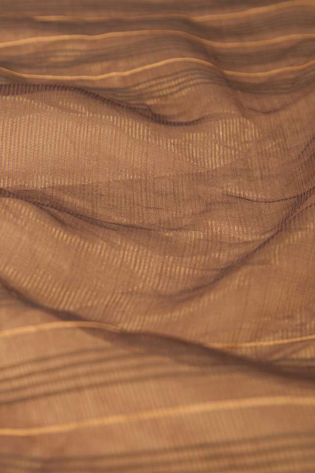 Brown Bhagalpur Woven Silk Viscose Saree thumbnail image number null