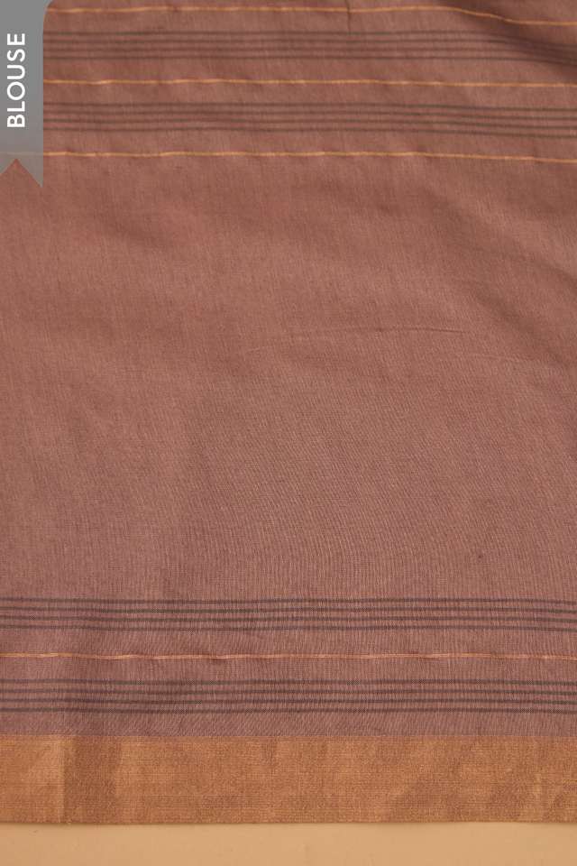 Brown Bhagalpur Woven Silk Viscose Saree thumbnail image number null