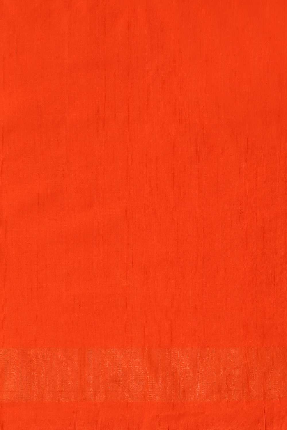 Orange Pure Cotton Pochampalli Ikat Saree image number null