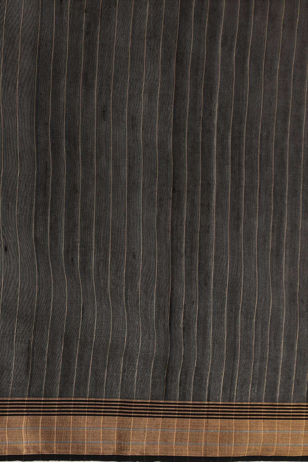 Black Pure Silk Cotton Bengali Jamdani Saree image number null