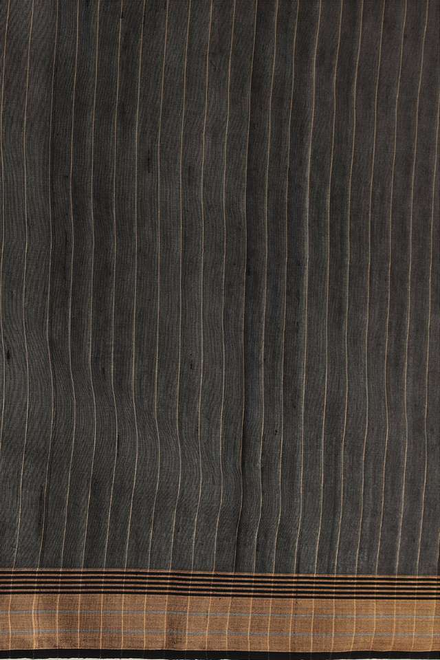 Black Pure Silk Cotton Bengali Jamdani Saree thumbnail image number null