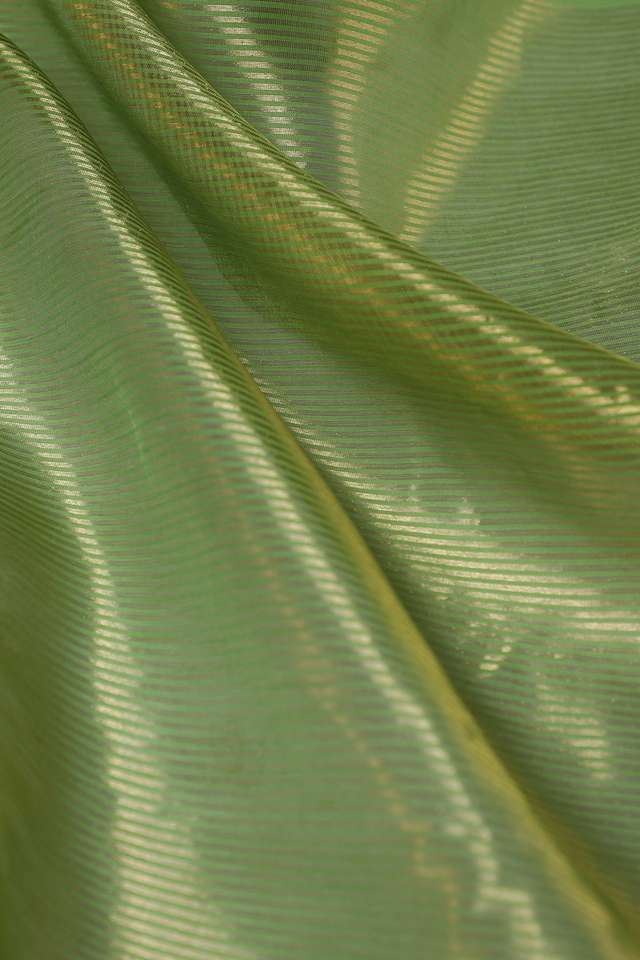 Green Woven Pure Silk Cotton Chanderi Saree thumbnail image number null
