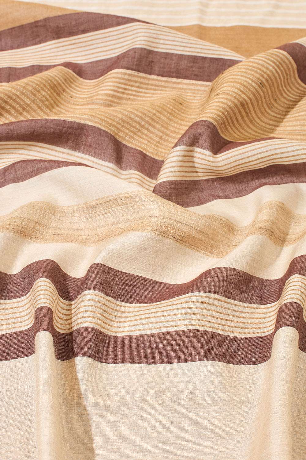 Beige Woven Pure Tussar Silk Saree image number null