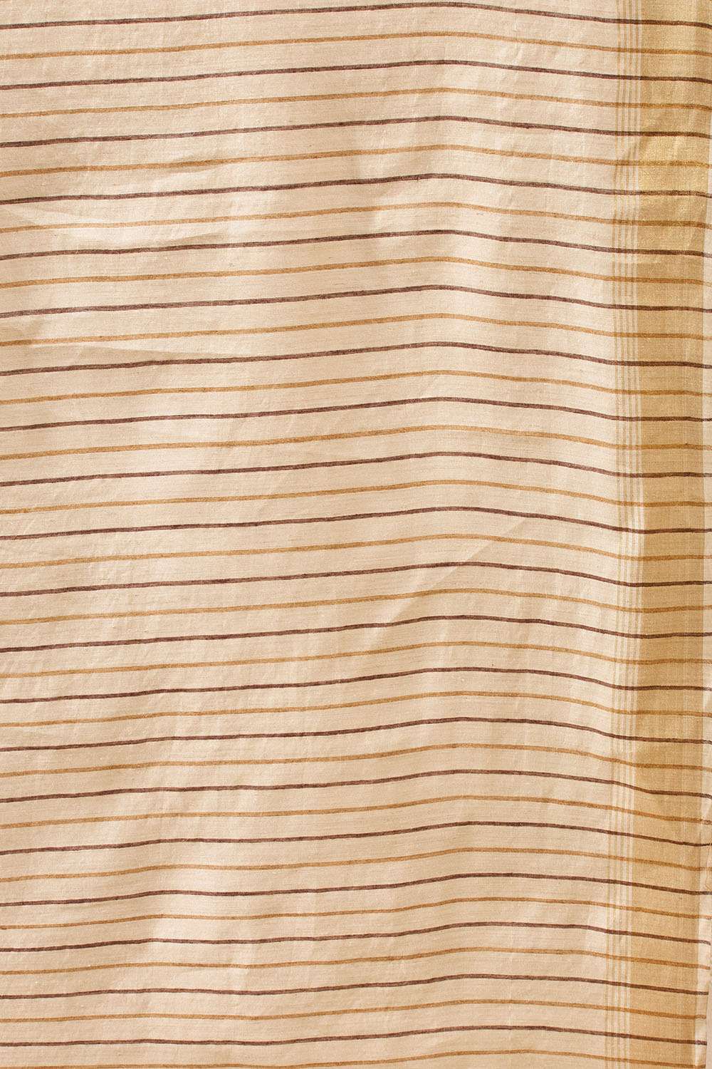 Beige Woven Pure Tussar Silk Saree image number null