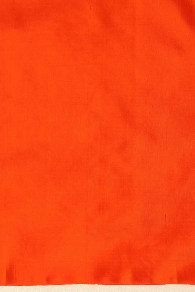 Orange South Pure Silk Woven Saree thumbnail image number null