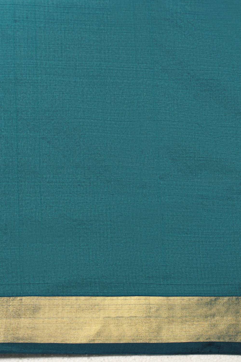 Blue Pure Silk Uppada Jamdani Saree image number null