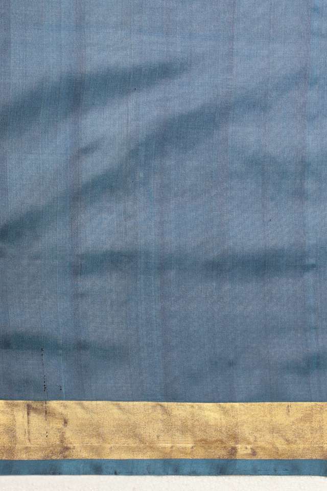 Grey Pure Silk Uppada Jamdani Saree thumbnail image number null