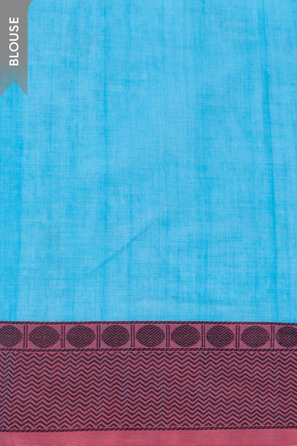 Blue Woven Pure Cotton Saree image number null