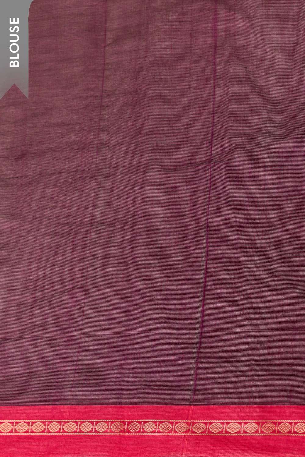 Dark Violet Cotton Woven Saree image number null