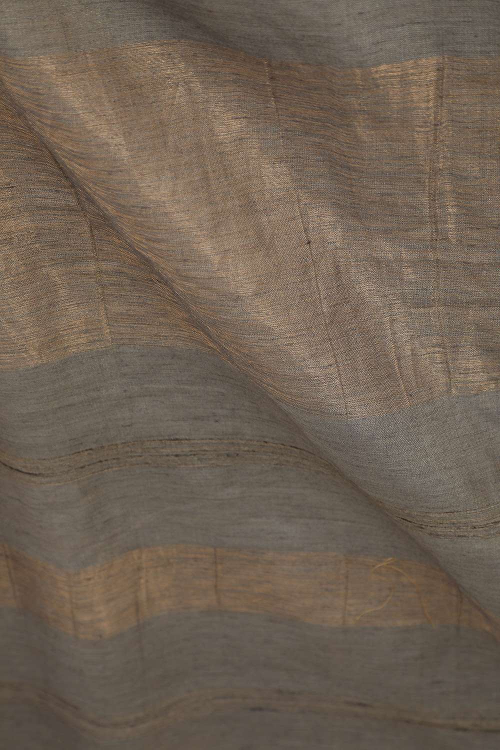 Grey Bhagalpur Pure Silk Tissue Embroidered Saree image number null