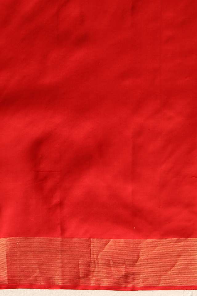 Dark Green Woven Pure Soft Silk Saree thumbnail image number null