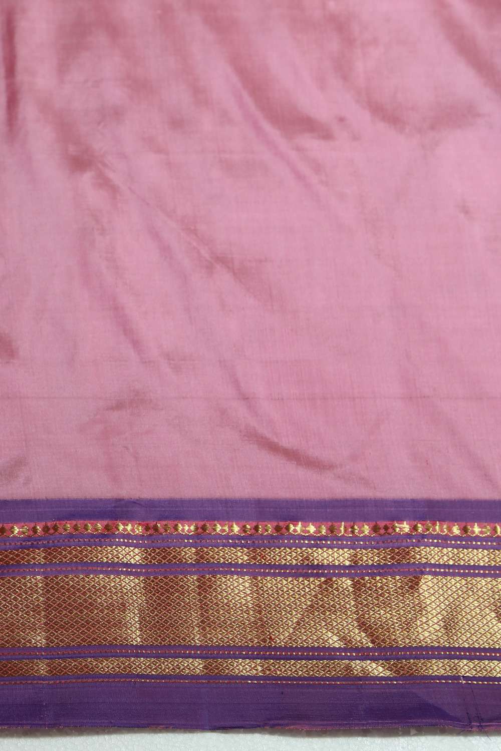 Pink Tapestry Pure Silk Paithani Saree image number null