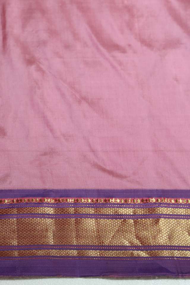 Pink Tapestry Pure Silk Paithani Saree thumbnail image number null